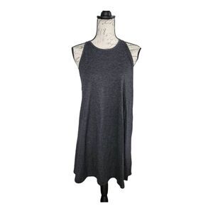 No Boundaries Ladies Size 11/13 Gray Swim Cover Racerback Tank Dress